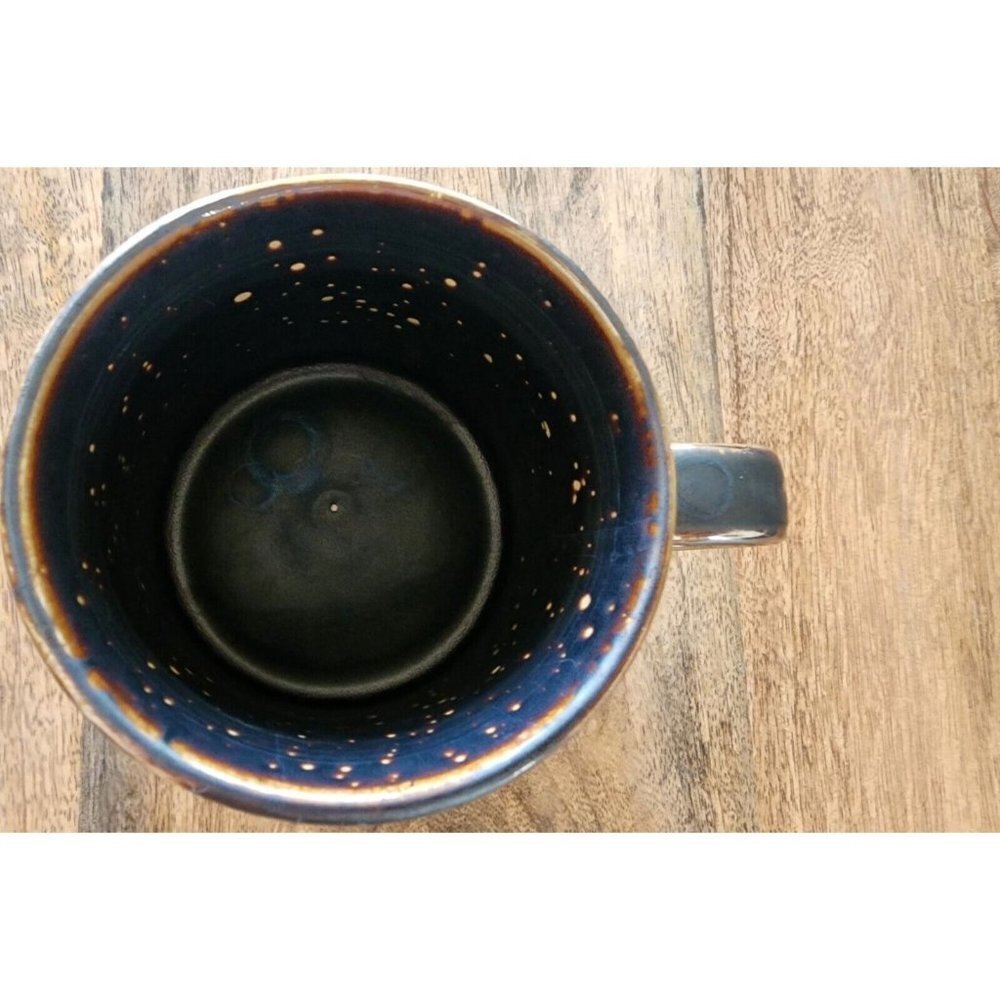 2015 Starbucks Scalloped Brown Gold Metallic Scales Coffee Cup Tea Mug 10oz - Picture 3 of 4
